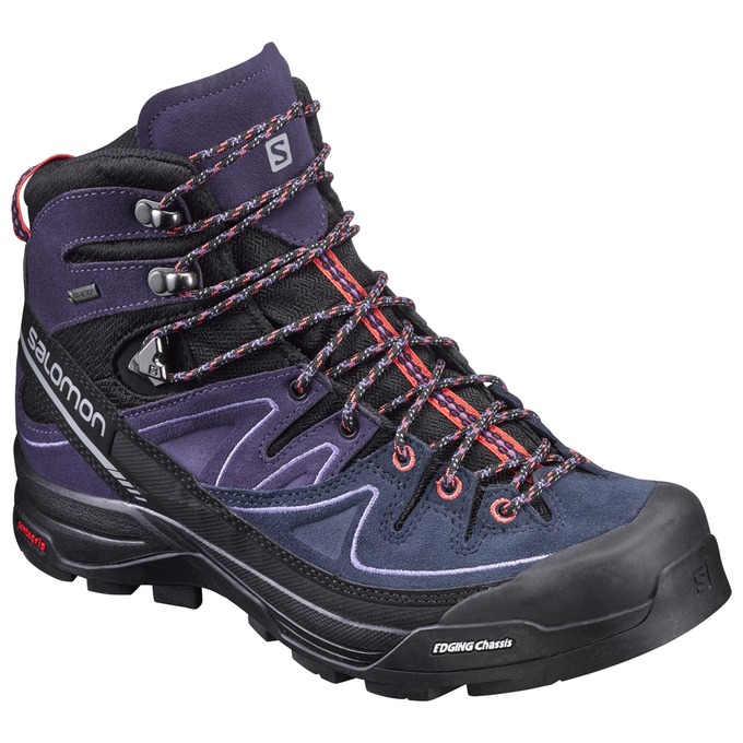 Botas De Montaña Salomon Mujer Negras / Moradas - Salomon Argentina X ALP MID LTR GTX® W ,685140-LXV